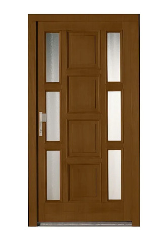 Holzhaustür aus eiche modell - holzhaustür,