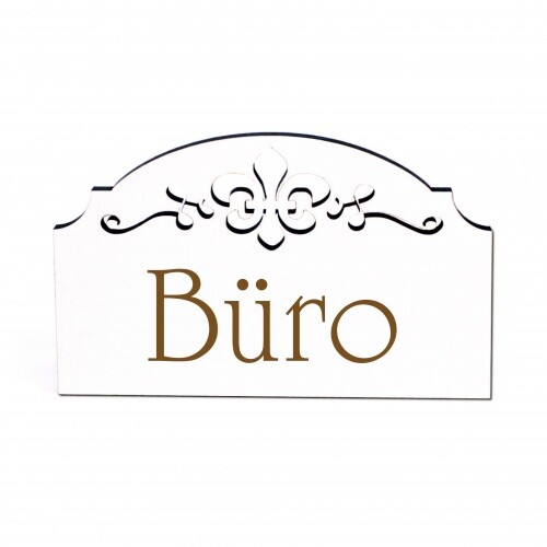 Büro türschild schild holz - büro,