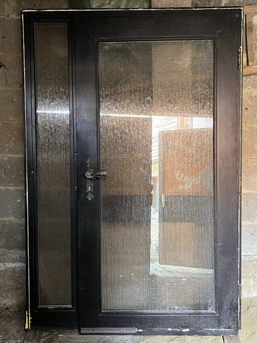 Holzhaustüre mit seitenteil - mit,