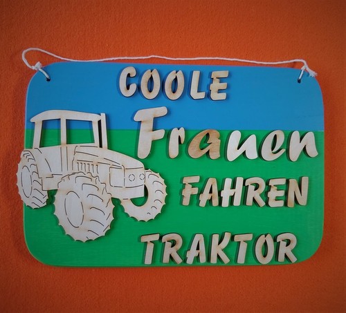 Türschild mit holzbuchstaben - mit,