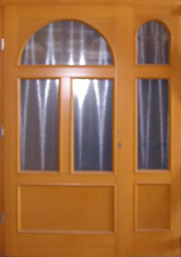 Holzhaustür mit seitenteil - holzhaustür,